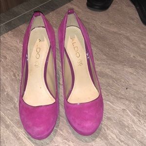 Pink aldo heels